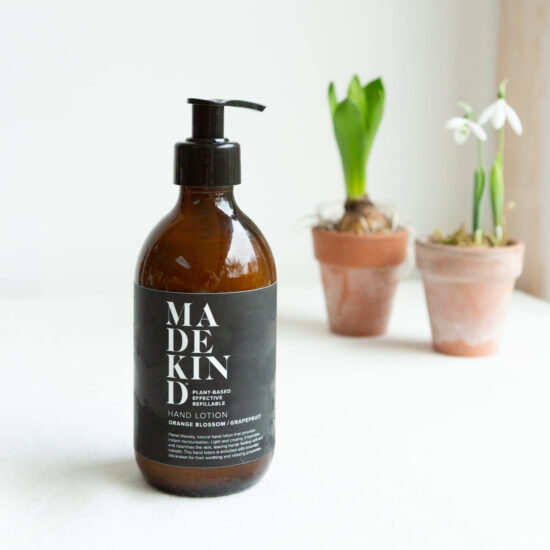 Natural hand lotion with orange blossom and grapefruit essential oils