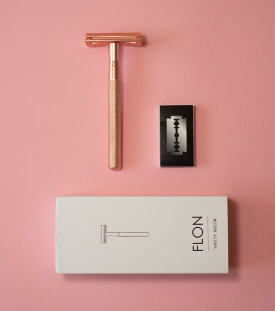 FLON Zero Waste Shaving Razor- Rose Gold