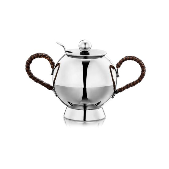 Spheres Sugar Bowl Wicker Handle - Nick Munro