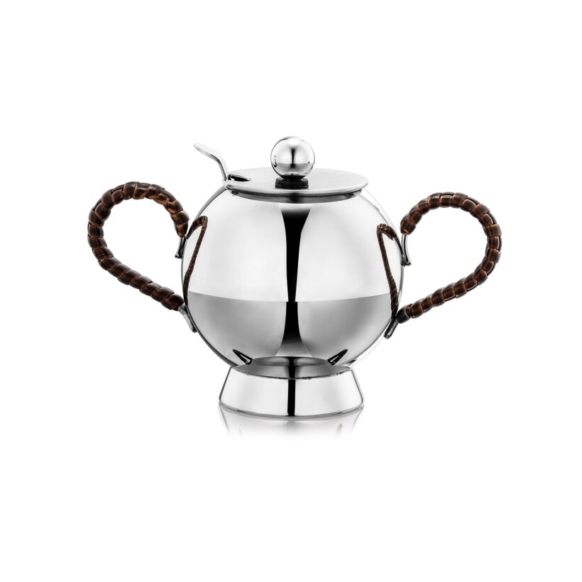 Spheres Sugar Bowl Wicker Handle - Nick Munro
